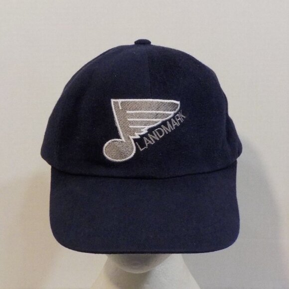 Landmark Manitoba Blues Hockey Canada Baseball Truckers Hat Cap - Picture 1 of 5